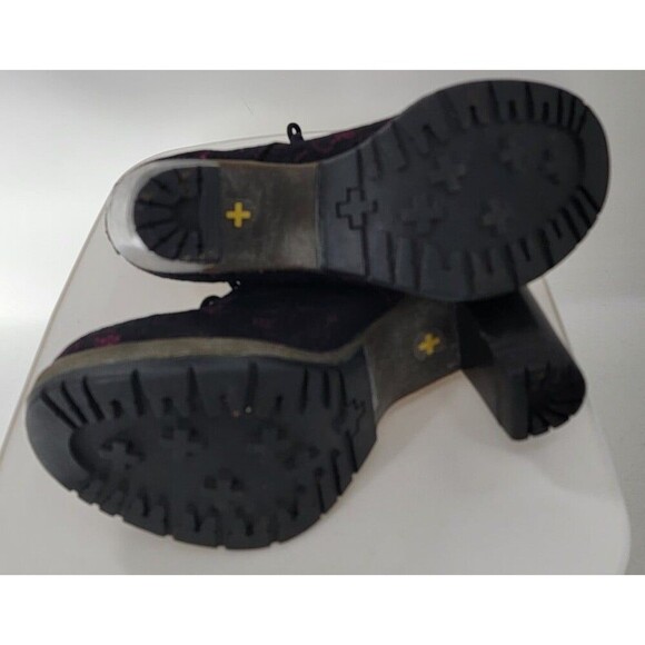 Dr. Martens DARCIE BLACK+PINK PIZZO SANTA CRUZ HEEL BOOT - Picture 8 of 9